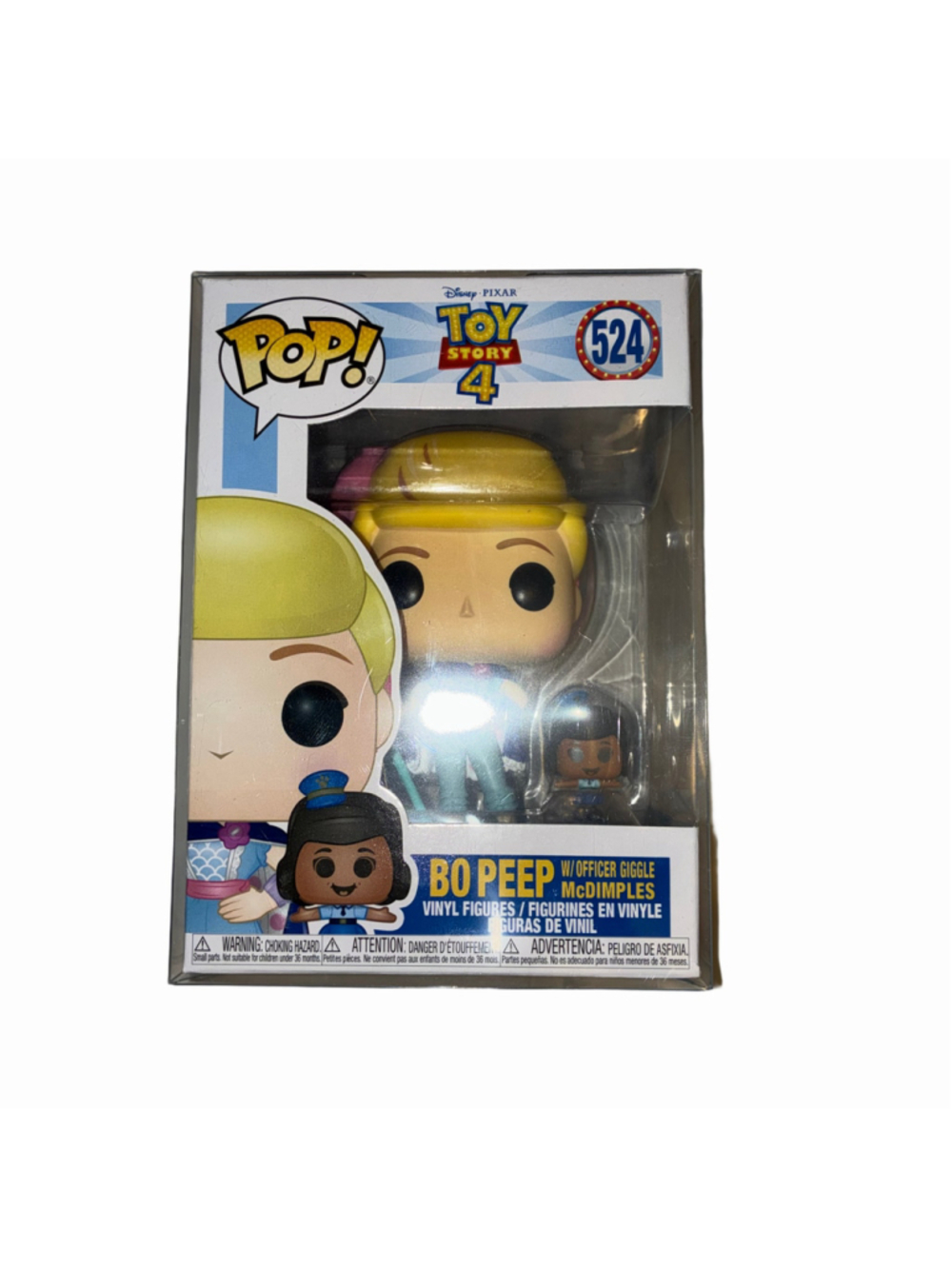 Funko Pop! Toy Story 4 Bo Peep & Giggle McDimples Figure Yellow Blue NIB